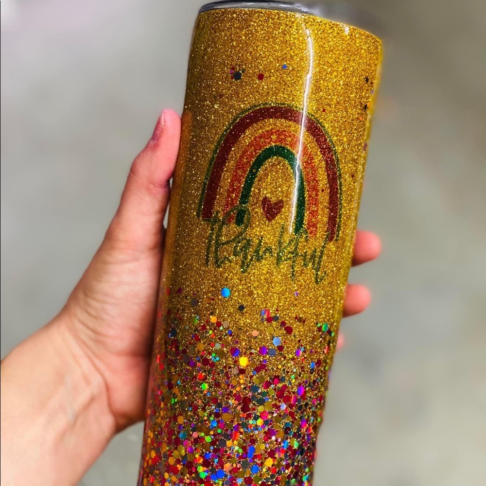 Glitter tumbler